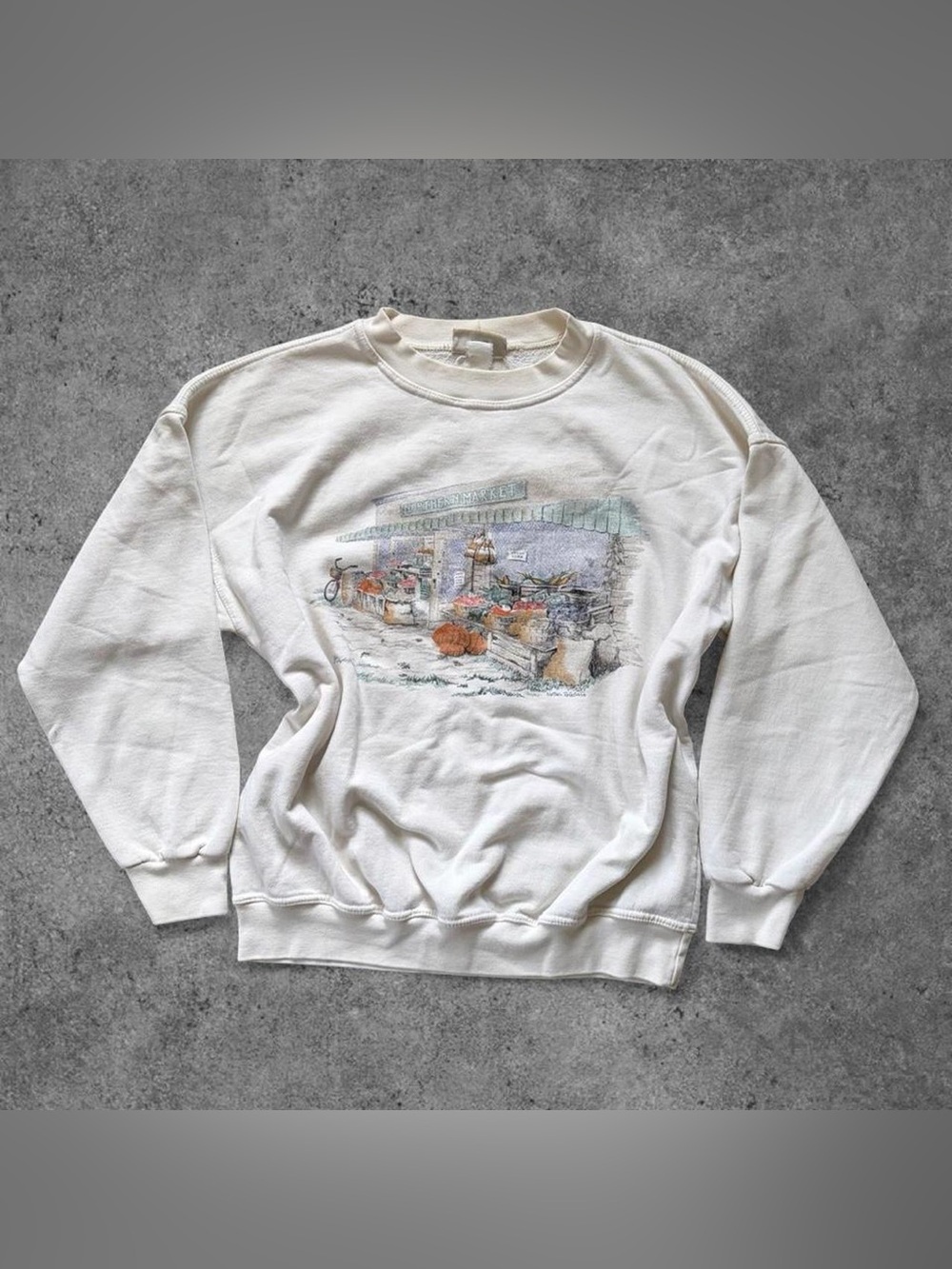 90s Farmers Market Crewneck Sweatshirt
